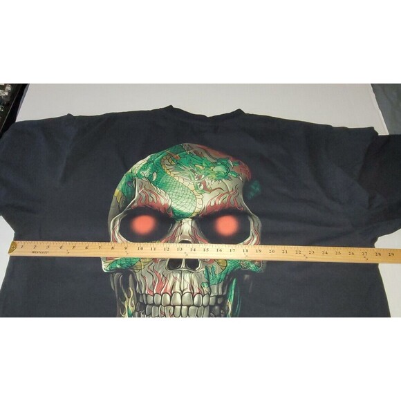 Jays Rock Skull Studded Black TShirt Mens Size XXXL 3XL Colorful Piercings - Picture 8 of 11